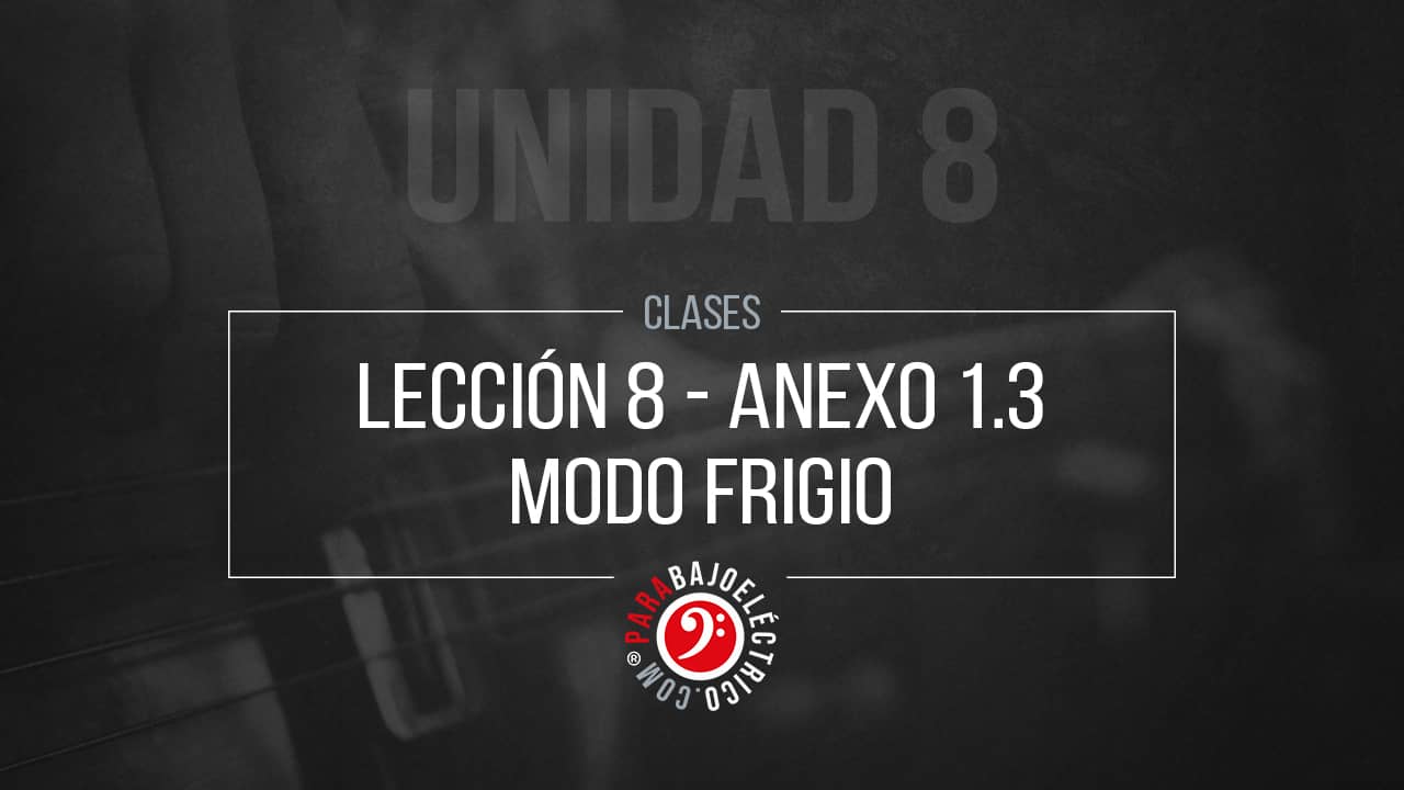 Escala frigia en el Bajo eléctrico