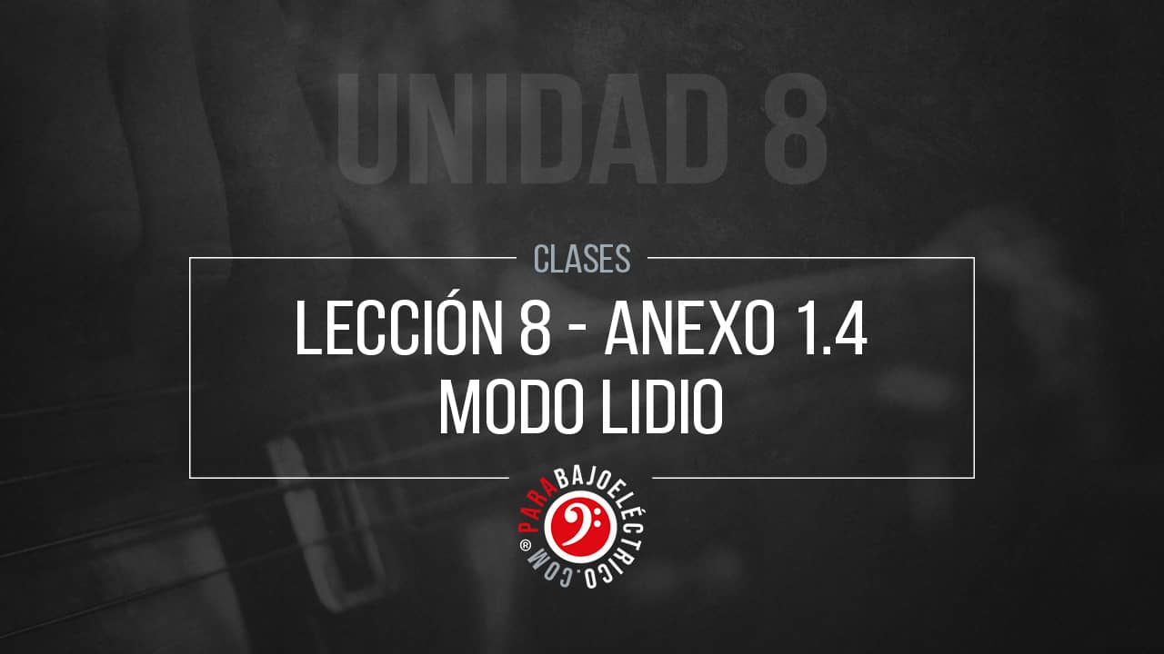 Escala lidia en el Bajo eléctrico