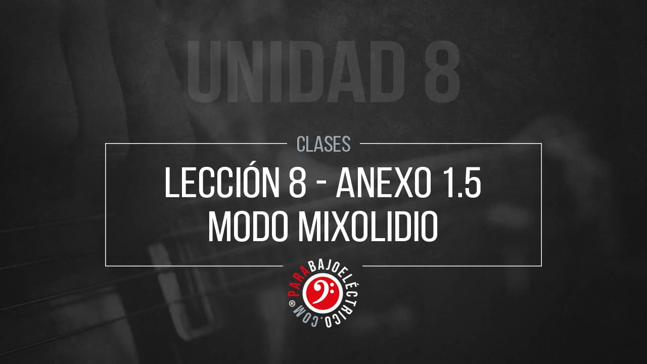 Escala mixolidia en el Bajo eléctrico